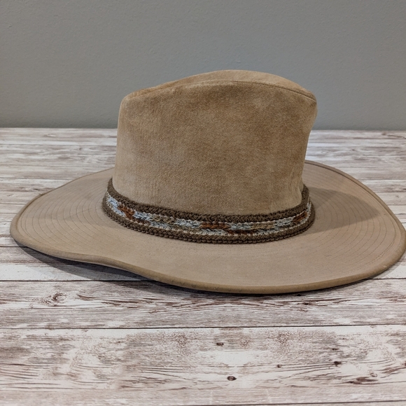 Vintage Larry Mahan Hat Collection Suede Leather Resistol Product 7 1/4 main image 10